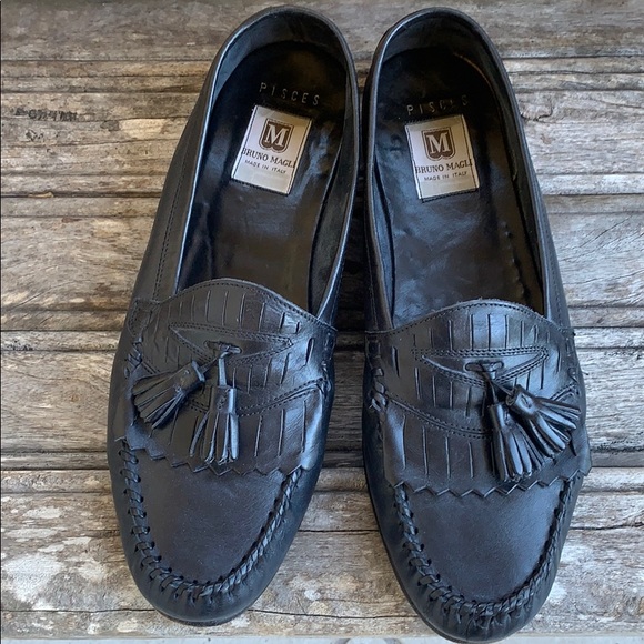 Bruno Magli Other - Bruno Magli Pisces Navy Blue Loafers